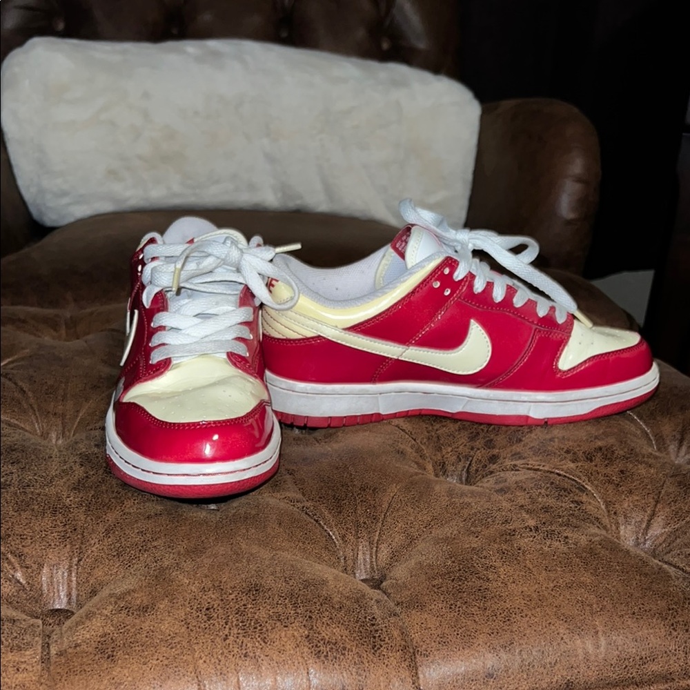 Vintage valentine’s day Nike Red and White Sneakers Classic Low-Top Design